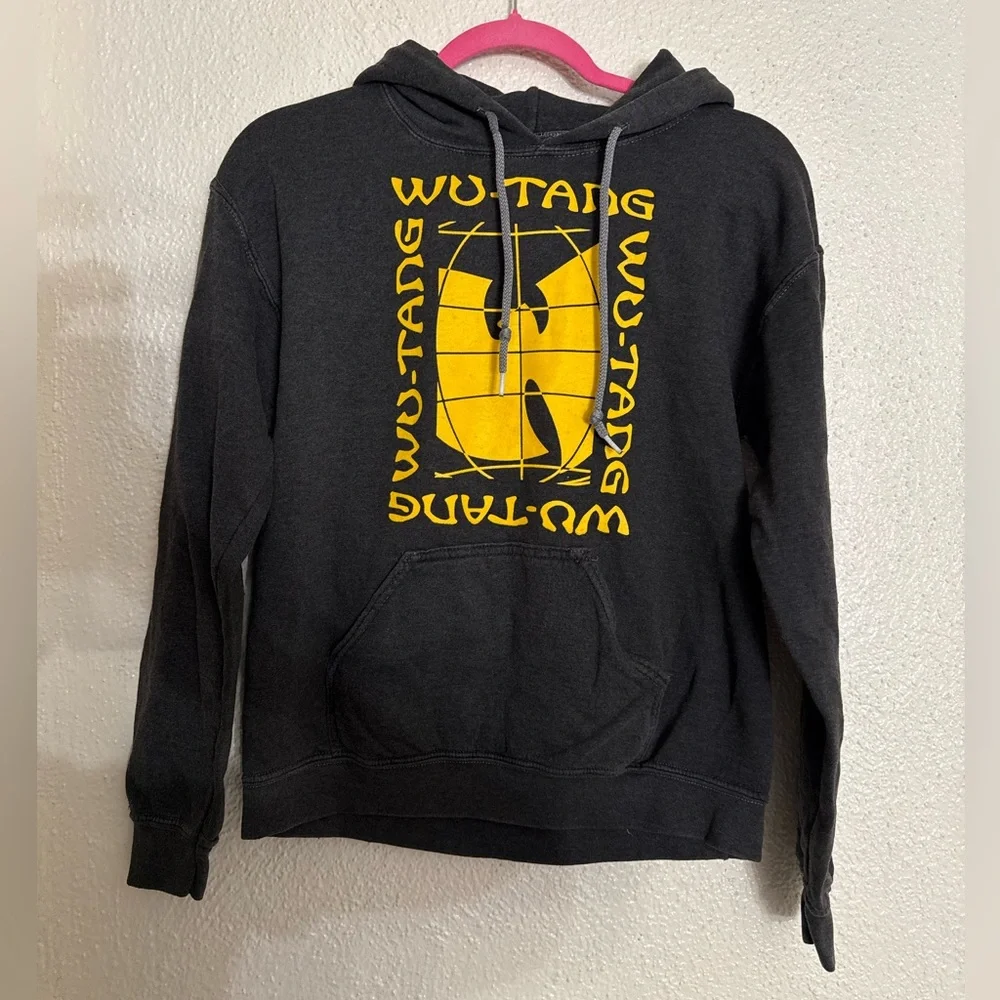 NWT NORDSTROM WU-TANG WOMEN’S PIGMENT BLACK GREY HOODIE SIZE SMALL